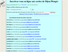 Tablet Screenshot of inscriptions.dijon-plongee.com